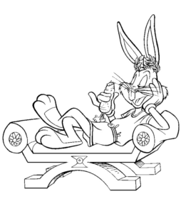 Disegno di Bugs Bunny da stampare e colorare 3