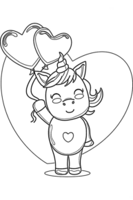Disegno di San Valentino da stampare e colorare 43