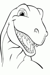 Disegno di Tirannosauro da stampare e colorare 92