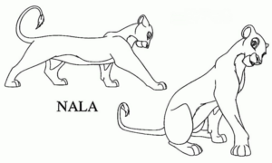Disegno di Re Leone da stampare e colorare 217