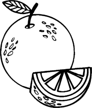 Disegno di mandarino da stampare e colorare 5