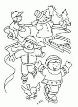 Disegni di Inverno da colorare