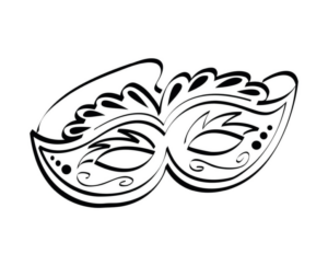 Disegno di maschera da stampare e colorare 89