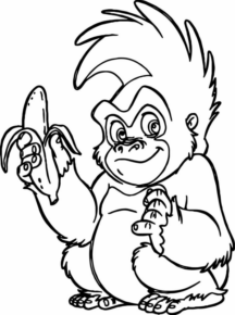 Disegno di Tarzan da stampare e colorare 3