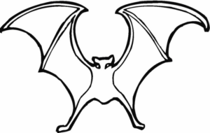 Disegno di pipistrello da stampare e colorare 26