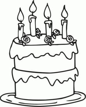 Disegno di compleanno da stampare e colorare 56
