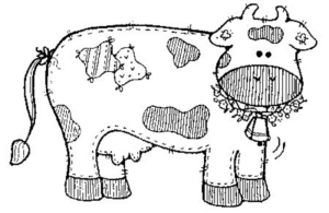 Disegno di mucca da stampare e colorare 13