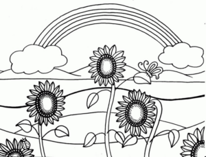 Disegno di arcobaleno da stampare e colorare 78