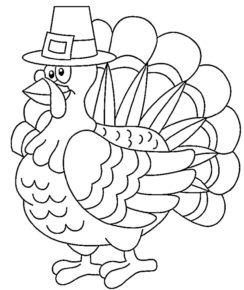 Disegno di tacchino da stampare e colorare 4