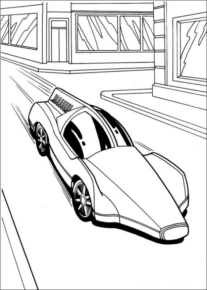 Disegno di automobile da stampare e colorare 219