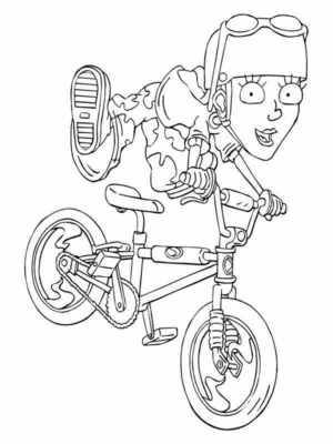 Disegno di bicicletta da stampare e colorare 18