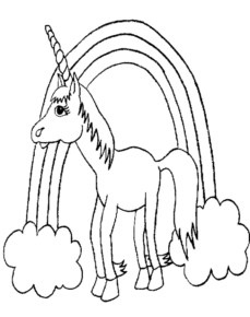 Disegno di unicorno da stampare e colorare 115
