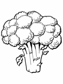 Disegno di broccolo da stampare e colorare 11