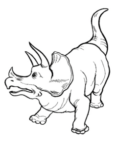 Disegno di Triceratopo da stampare e colorare 65