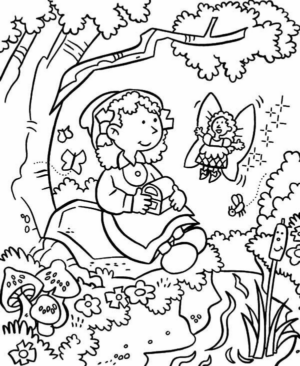 Disegno di primavera da stampare e colorare 10