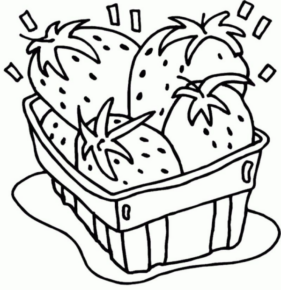 Disegno di fragola da stampare e colorare 12