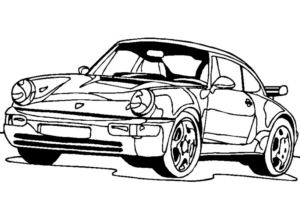 Disegno di automobile da stampare e colorare 130