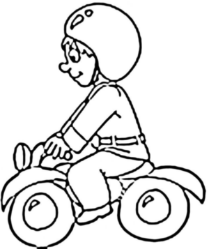 Disegno di moto da stampare e colorare 19