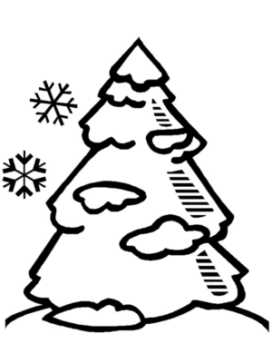 Disegno di albero di Natale da stampare e colorare 103