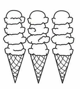 Disegno di gelato da stampare e colorare 58