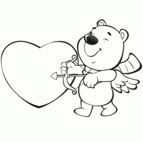 Disegno di San Valentino da stampare e colorare 19 Disegno di San Valentino da stampare e colorare 19