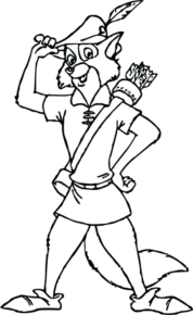 Disegno di Robin Hood da stampare e colorare 9