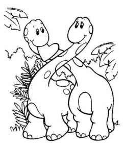 Disegno di Apatosauro da stampare e colorare 9