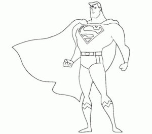 Disegno di Superman da stampare e colorare 8
