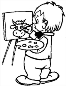 Disegno di artista da stampare e colorare 4