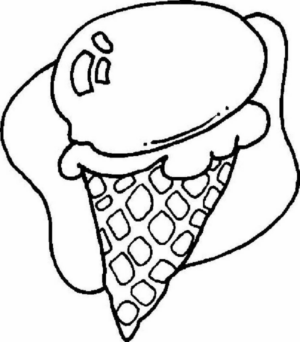Disegno di gelato da stampare e colorare 62