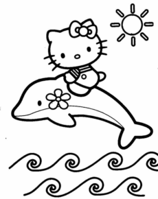 Disegno di Hello Kitty da stampare e colorare 198