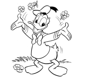 Disegno di Paperino da stampare e colorare 54