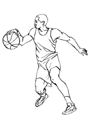 Disegno di basket da stampare e colorare 32