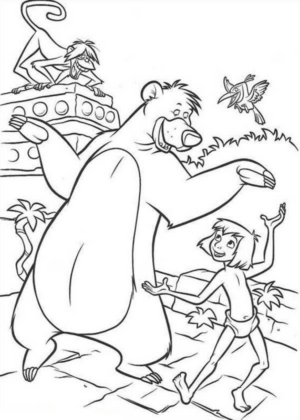 Disegno di Il libro della giungla da stampare e colorare 113