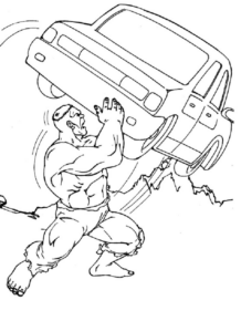 Disegno di Hulk da stampare e colorare 82