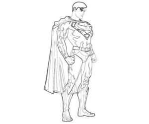 Disegno di Superman da stampare e colorare 14