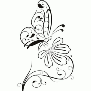 Disegno di farfalla da stampare e colorare 51