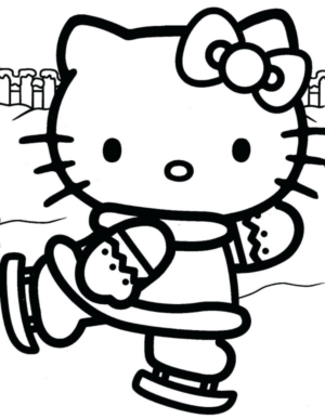 Disegno di Hello Kitty da stampare e colorare 145