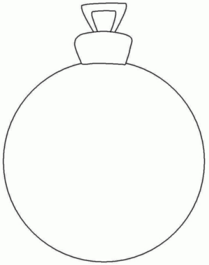Disegno di palla di Natale da stampare e colorare 31 Disegno di palla di Natale da stampare e colorare 31