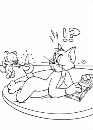 Disegno di Tom e Jerry da stampare e colorare 78
