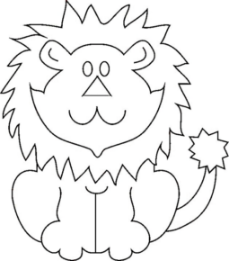 Disegno di leone da stampare e colorare 62
