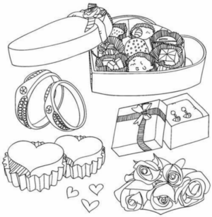 Disegno di San Valentino da stampare e colorare 138