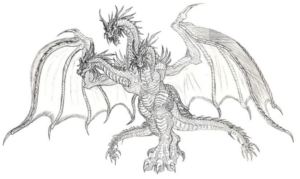 Disegno di dragone da stampare e colorare 8