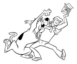 Disegno di Scooby Doo da stampare e colorare 101