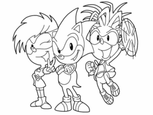 Disegno di Sonic da stampare e colorare 13