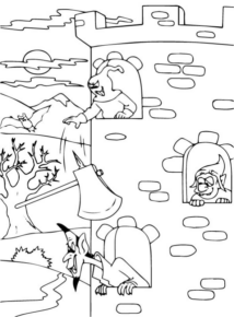 Disegno di casa infestata da stampare e colorare 10