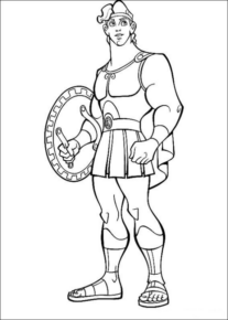 Disegno di Hercules da stampare e colorare 24