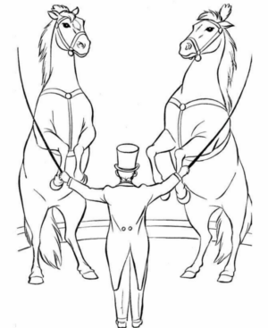 Disegno di circense da stampare e colorare 29