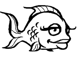 Disegno di pesce da stampare e colorare 17