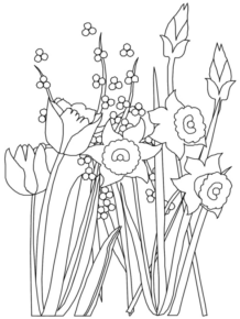 Disegno di fiore da stampare e colorare 34